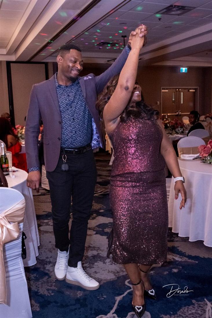 A couple dancing